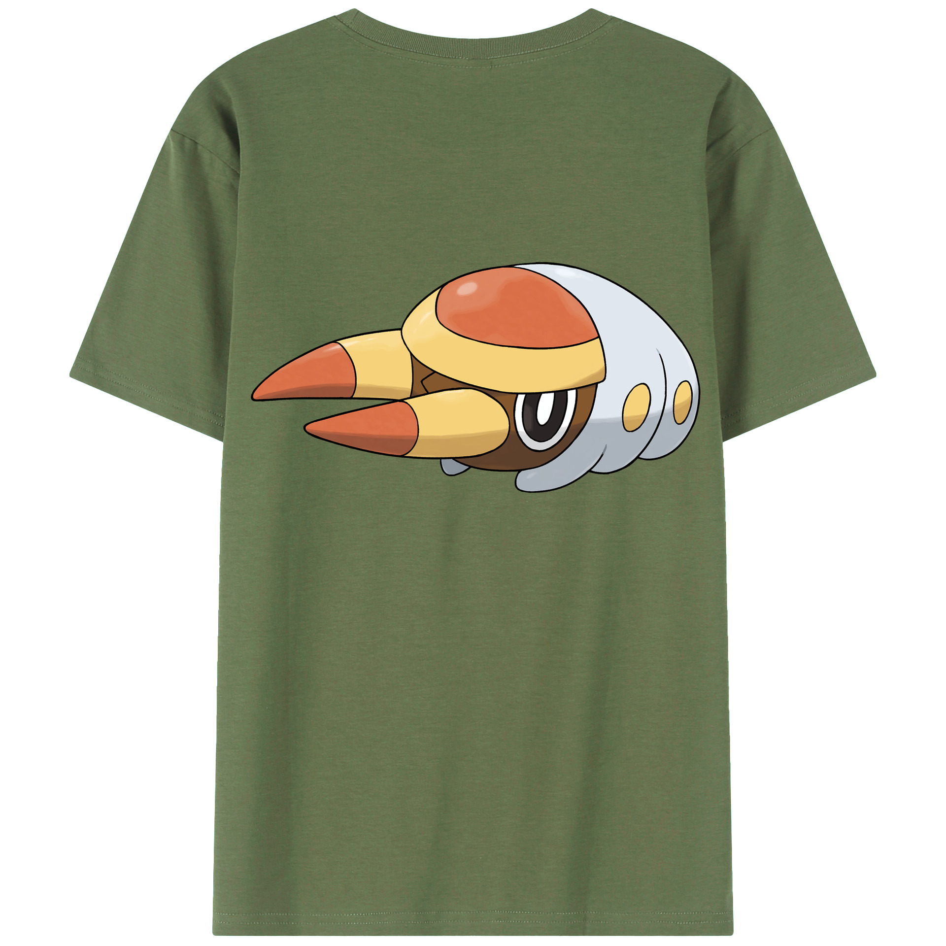 （画像用） ポケットモンスター Pokémon 綿100％ メンズ半袖Tシャツ（バックプリント） 通気性